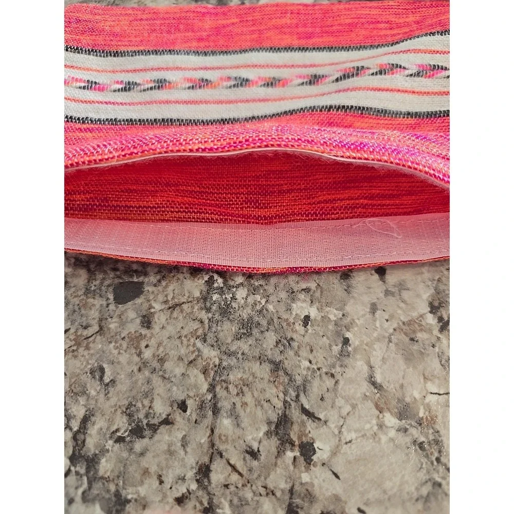 Hand Woven Pouch  Pink, Orange‎